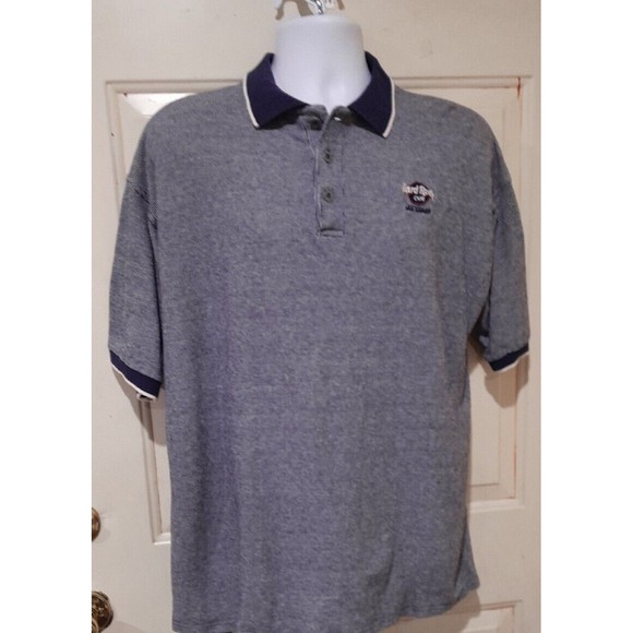 Hard Rock Cafe Other - Vintage Hard Rock Cafe Las Vegas Navy Short Sleeve Polo Shirt Men’s XL, 1980